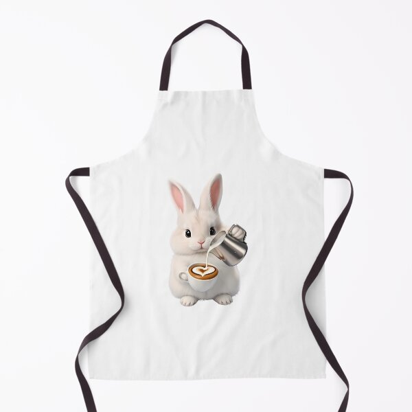 Item preview, Cute Bunny Barista - Coffee Latte Art With Love Illustration designed and sold by lovelistivkaa.