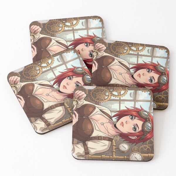 Item preview, Steampunk Mechanic Portrait with Clockwork designed and sold by Vyxorea.