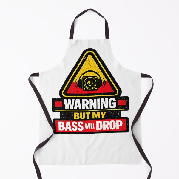Item preview, Warning Bass Will Drop designed and sold by ZenRave Designs.