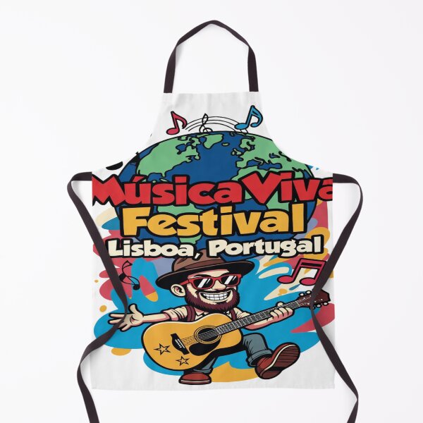 Item preview, Música Viva Festival Lisboa Portugal T-Shirt – Global Music Guitar Player Tee, Colorful Festival Shirt, Lisbon Travel Art Design designed and sold by Sushikidsntod.