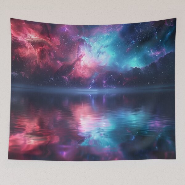 Item preview, Nebula Reflection Over Cosmic Ocean designed and sold by QuantumDrift.