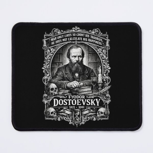 Item preview, Fyodor Dostoevsky Gothic Shirt | Dark Academia Philosophy Quote Tee | Vintage Literary Art Design designed and sold by TheClockOutClub.