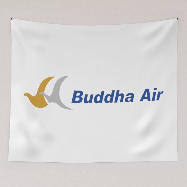 Item preview, Buddha Air Nepal Airlines Retro Logo Kathmandu designed and sold by RetroAviation.