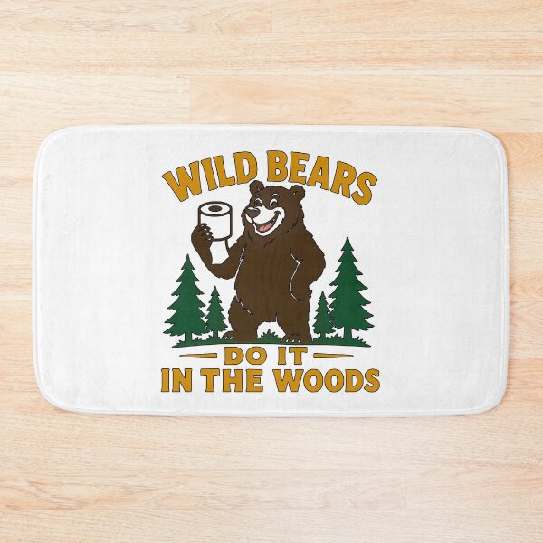 Artikelvorschau, Wilde Bären treiben es im Wald. entworfen und verkauft von BSCI Designs.