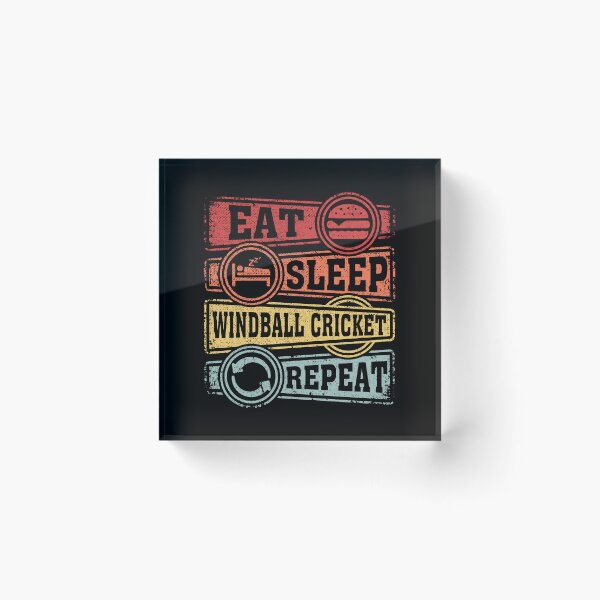 Item preview, Eat Sleep Windball cricket Repeat designed and sold by GabbyKash.
