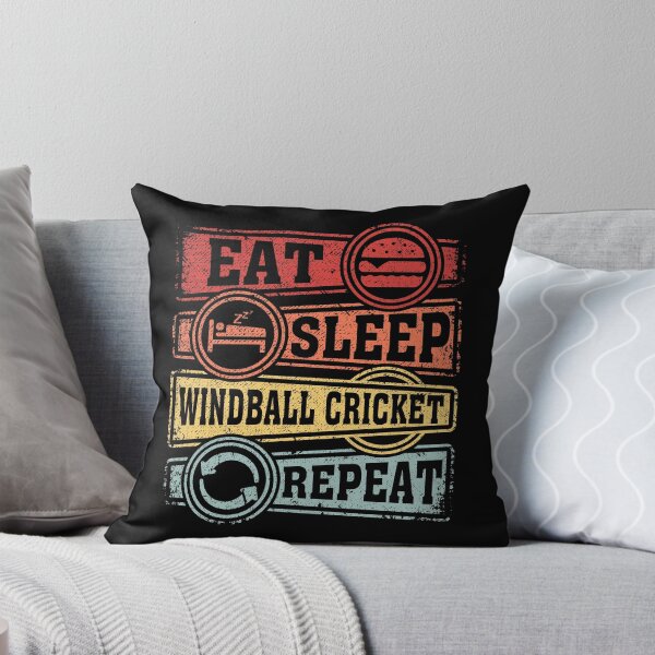 Item preview, Eat Sleep Windball cricket Repeat designed and sold by GabbyKash.