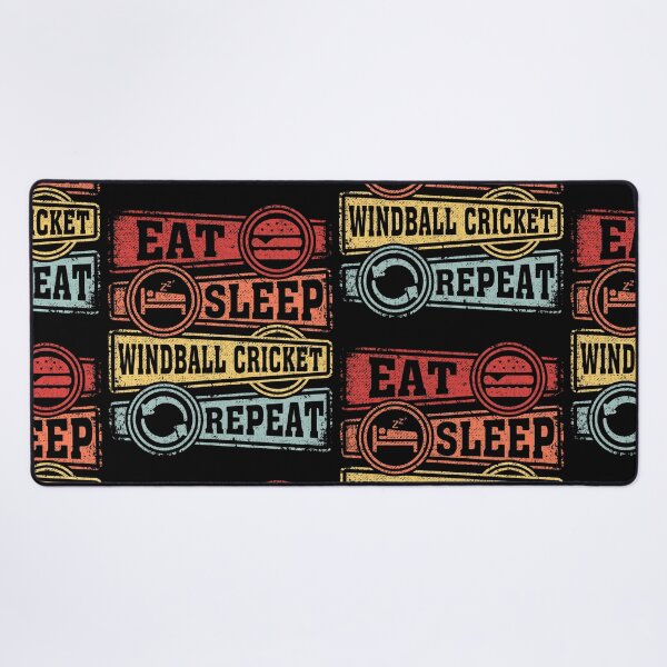 Item preview, Eat Sleep Windball cricket Repeat designed and sold by GabbyKash.