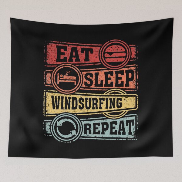 Item preview, Eat Sleep Windsurfing Repeat designed and sold by GabbyKash.