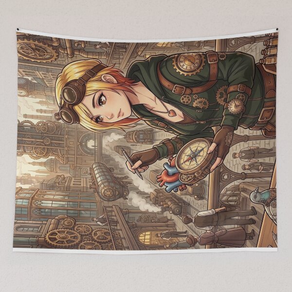 Item preview, Steampunk Inventor with Mechanical Heart designed and sold by Vyxorea.