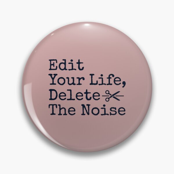 Item preview, Edit Your Life Delete The Noise - Minimalist Motivational Quote designed and sold by AlanyaArtX.