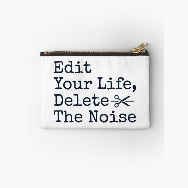 Item preview, Edit Your Life Delete The Noise - Minimalist Motivational Quote designed and sold by AlanyaArtX.