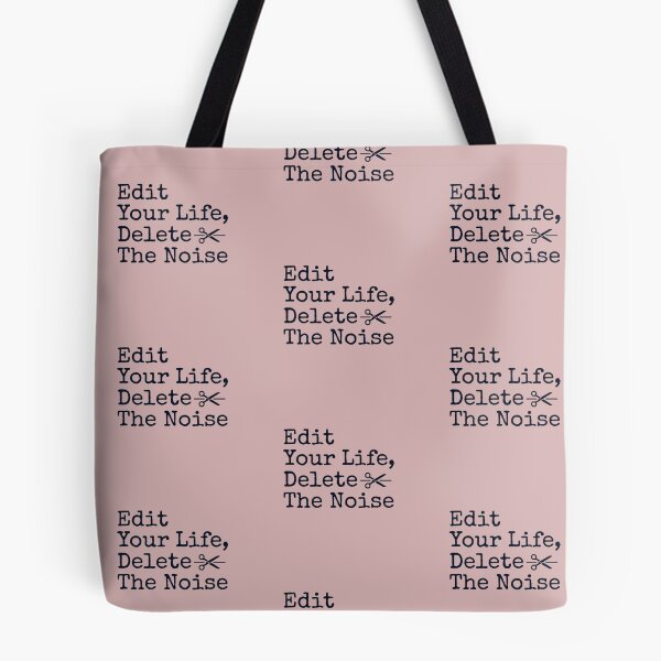 Item preview, Edit Your Life Delete The Noise - Minimalist Motivational Quote designed and sold by AlanyaArtX.