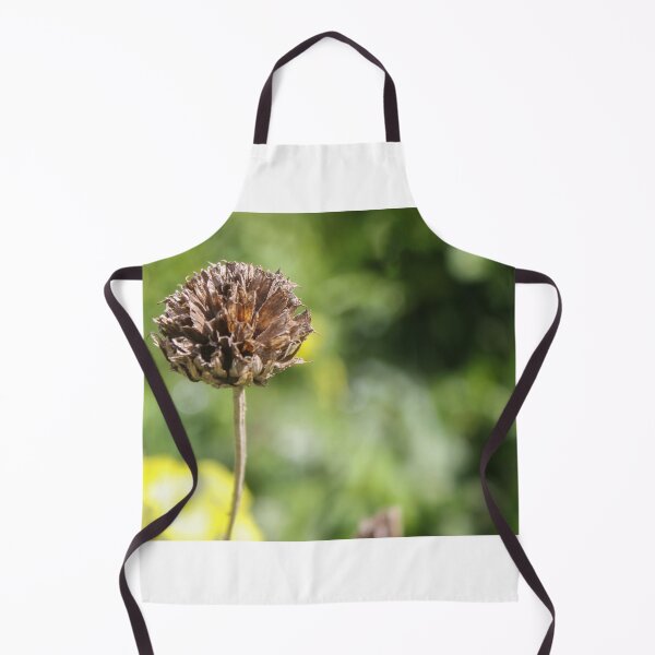 Item preview, Dried Flower Seed Head Close-Up With Green Bokeh Background In Garden Nature Scene designed and sold by Nmallia.