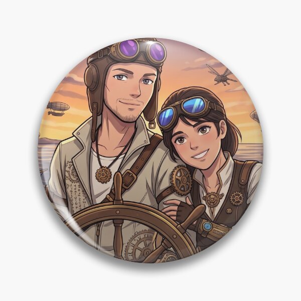 Item preview, Steampunk Airship Captains on a Grand Voyage designed and sold by Vyxorea.