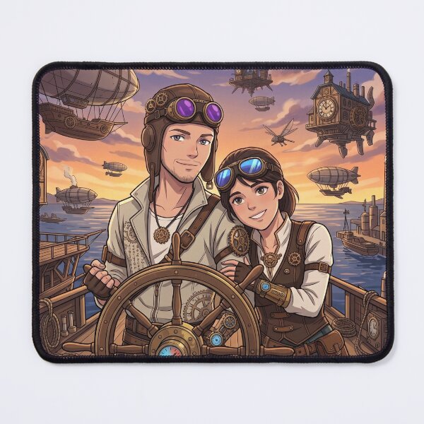 Item preview, Steampunk Airship Captains on a Grand Voyage designed and sold by Vyxorea.