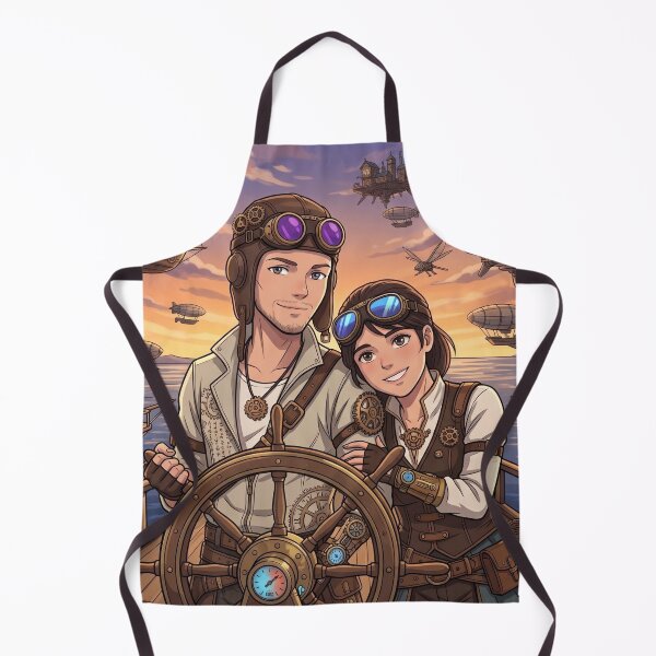Item preview, Steampunk Airship Captains on a Grand Voyage designed and sold by Vyxorea.