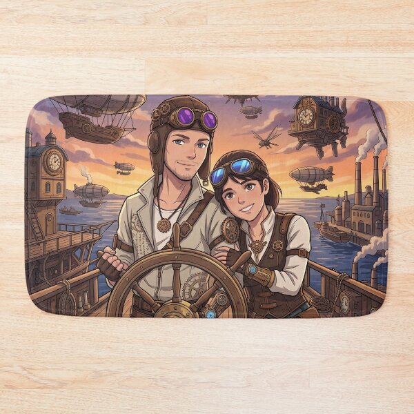 Item preview, Steampunk Airship Captains on a Grand Voyage designed and sold by Vyxorea.