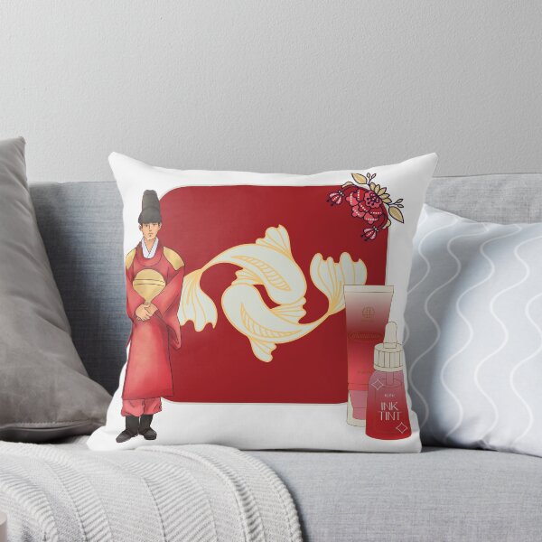 Item preview, Royal Red Hanbok Man & Koi Fish Art designed and sold by Kanniax.