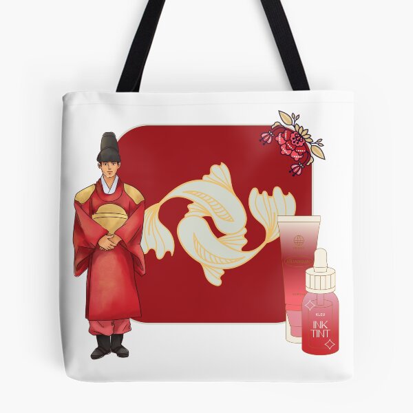 Item preview, Royal Red Hanbok Man & Koi Fish Art designed and sold by Kanniax.