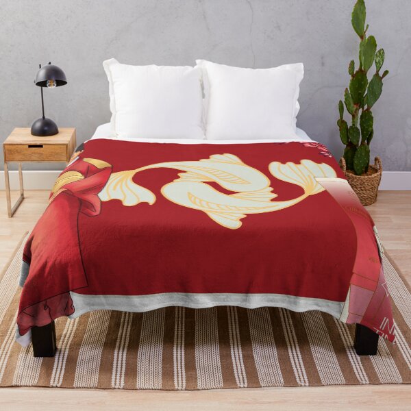 Item preview, Royal Red Hanbok Man & Koi Fish Art designed and sold by Kanniax.