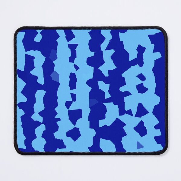 Item preview, Cyan Navy Blue Crystalized Abstract Stripes  designed and sold by PatternTitan.