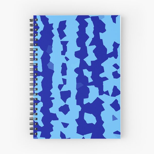 Item preview, Cyan Navy Blue Crystalized Abstract Stripes  designed and sold by PatternTitan.