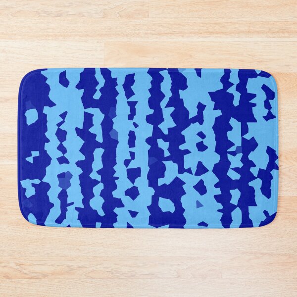 Item preview, Cyan Navy Blue Crystalized Abstract Stripes  designed and sold by PatternTitan.