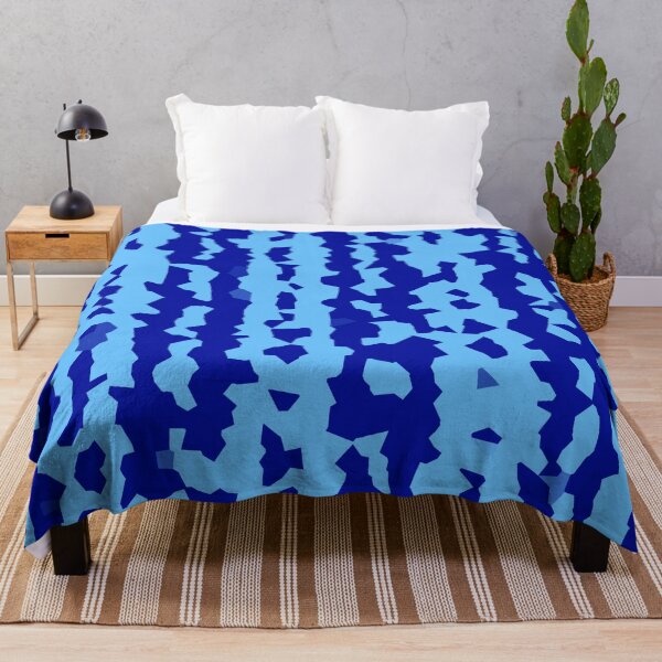 Item preview, Cyan Navy Blue Crystalized Abstract Stripes  designed and sold by PatternTitan.