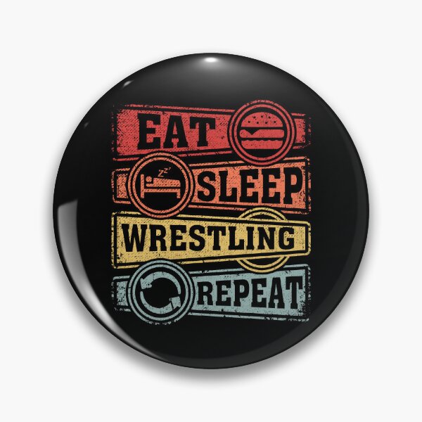 Item preview, Eat Sleep Wrestling Repeat designed and sold by GabbyKash.