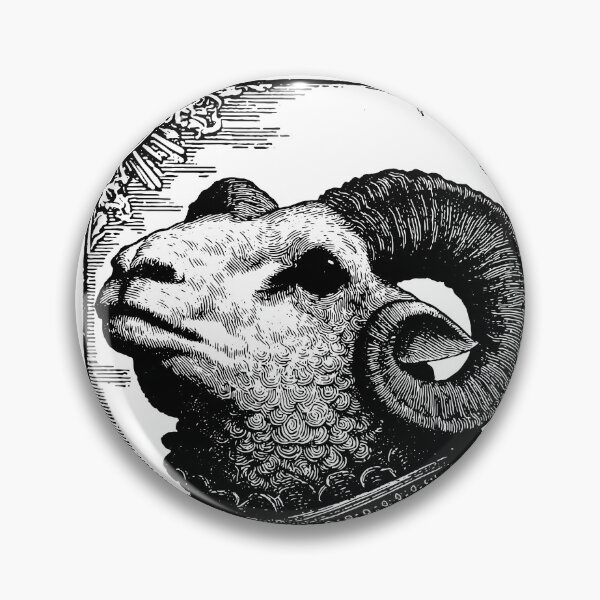 Item preview, Gothic sheep skull in old fashion style icon card 127sm designed and sold by 127sm.