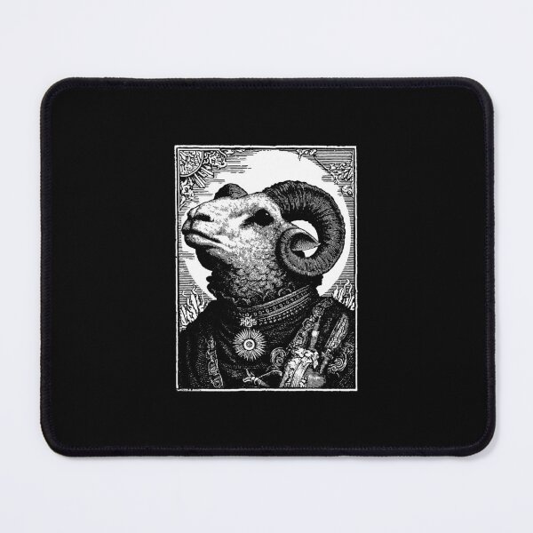 Item preview, Gothic sheep skull in old fashion style icon card 127sm designed and sold by 127sm.
