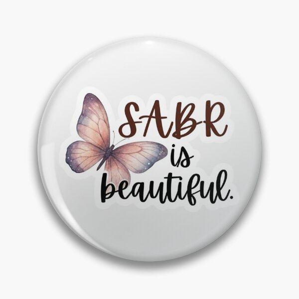 Item preview, Aesthetic Sabr is Beautiful Butterfly Sticker - Islamic Spiritual Quote designed and sold by Noor_Creations.