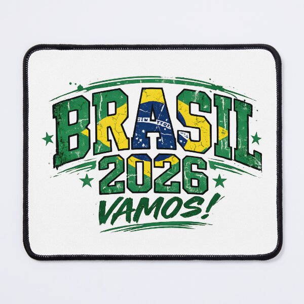 Artikelvorschau, Brasilien 2026 Vamos Fußballtrikot Brasilien Fußballfan Futebol Pride Patriotisches Design entworfen und verkauft von Martin's_Design.