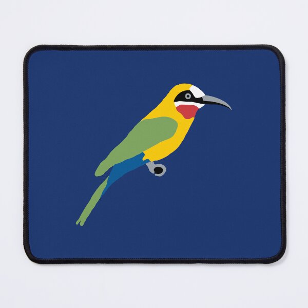 Item preview, White Fronted Bee Eater Bird Minimalist Tropical Wildlife Illustration designed and sold by donwillisjrart.