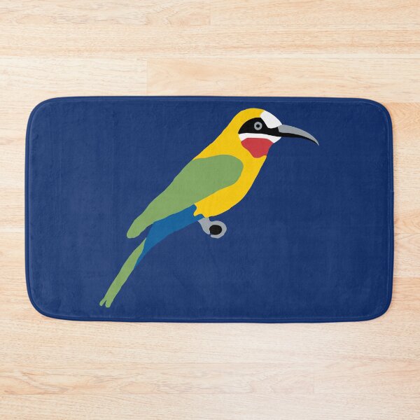 Item preview, White Fronted Bee Eater Bird Minimalist Tropical Wildlife Illustration designed and sold by donwillisjrart.