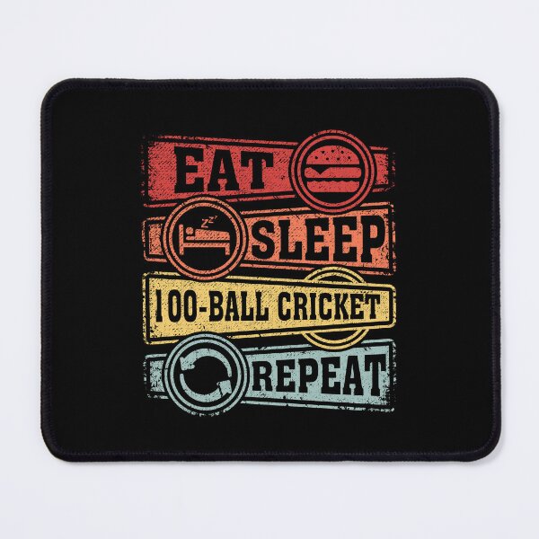 Item preview, Eat Sleep 100-ball cricket Repeat designed and sold by GabbyKash.