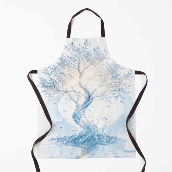 Item preview, Ethereal Water Light Tree Design | Unique Fantasy Nature Artwork designed and sold by Sticleg.