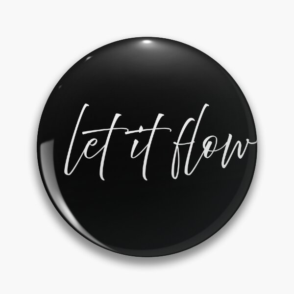 Item preview, Let It Flow Minimal Script Typography White Aesthetic Quote Design designed and sold by onubi.