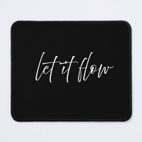 Item preview, Let It Flow Minimal Script Typography White Aesthetic Quote Design designed and sold by onubi.