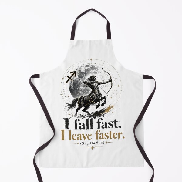 Item preview, Sagittarius Zodiac Statement T-Shirt – “I Fall Fast. I Leave Faster.” designed and sold by ZorviqueStudio.