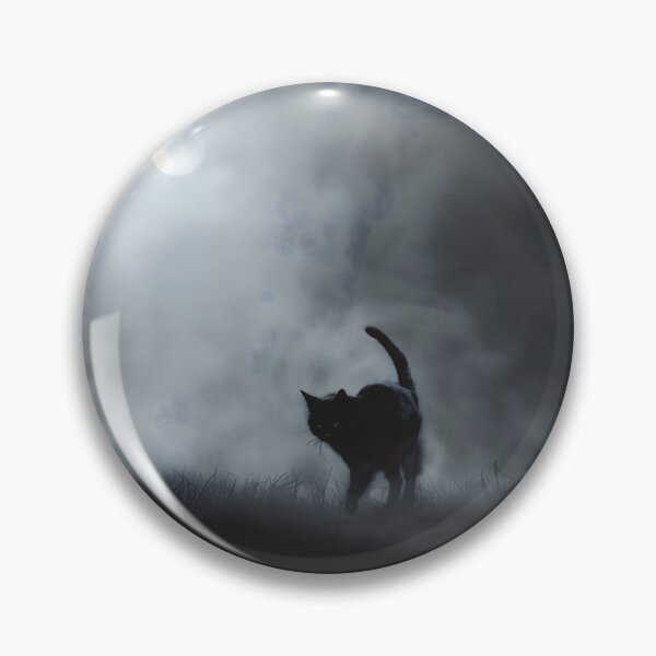 Item preview, Fog Walker — Gothic Black Cat Art Print designed and sold by Mourne & Dusk.