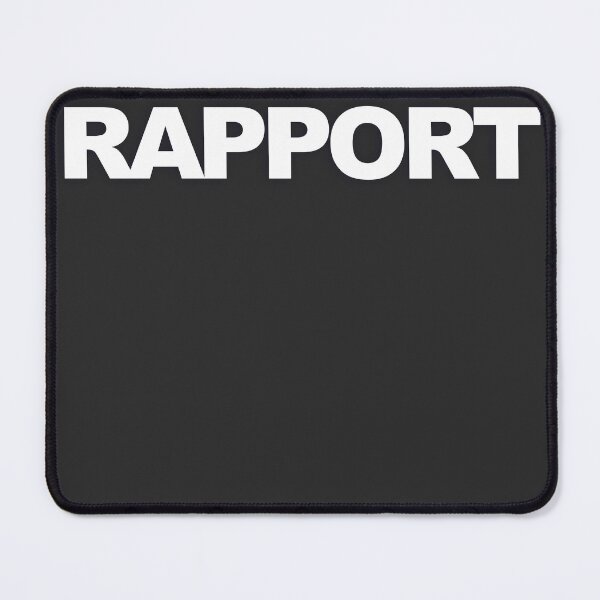 Item preview, RAPPORT — White Minimal Bold Type Statement designed and sold by WORDPAUSE.