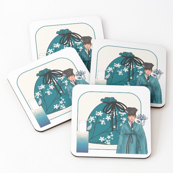 Item preview, Blue Hanbok Man & Floral Lucky Bag designed and sold by Kanniax.