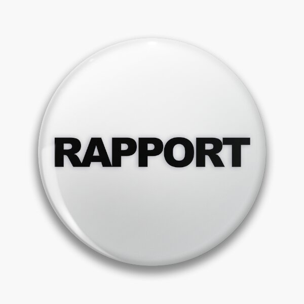 Item preview, RAPPORT — Black Minimal Bold Type Statement designed and sold by WORDPAUSE.