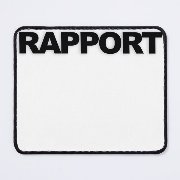Item preview, RAPPORT — Black Minimal Bold Type Statement designed and sold by WORDPAUSE.