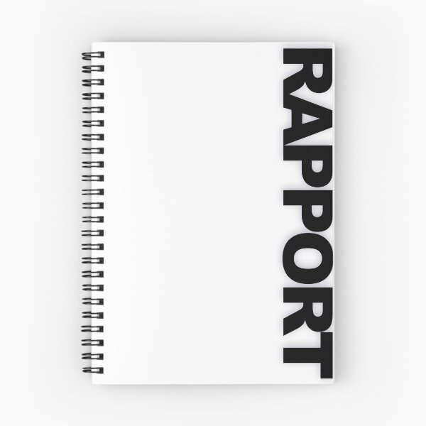 Item preview, RAPPORT — Black Minimal Bold Type Statement designed and sold by WORDPAUSE.
