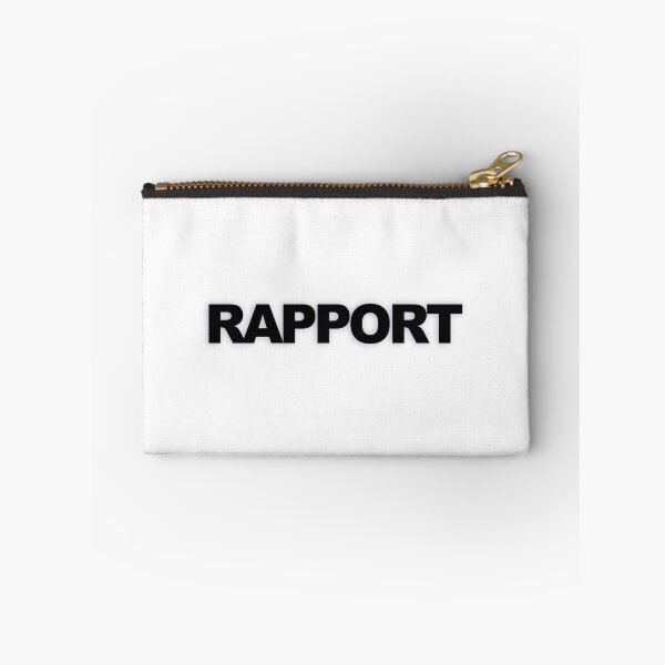 Aperçu de l'œuvre RAPPORT — Déclaration de type de caractères gras minimalistes noirs créée et vendue par WORDPAUSE.