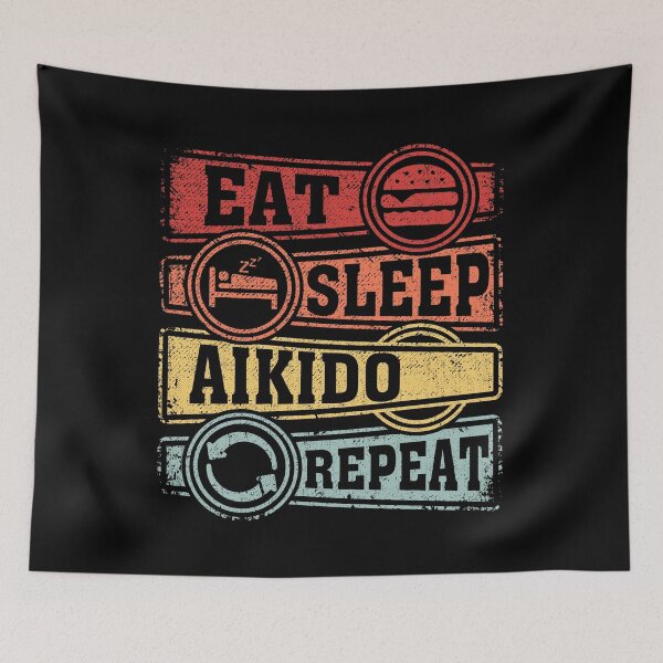 Item preview, Eat Sleep Aikido Repeat designed and sold by GabbyKash.