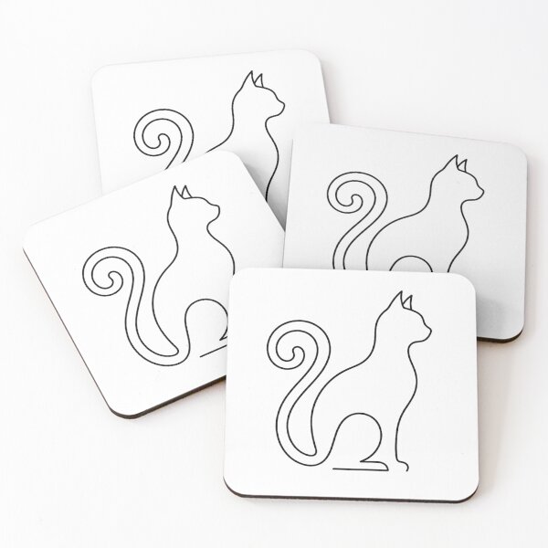 Item preview, Cat With Fine Lines designed and sold by RetroShopSerbia.