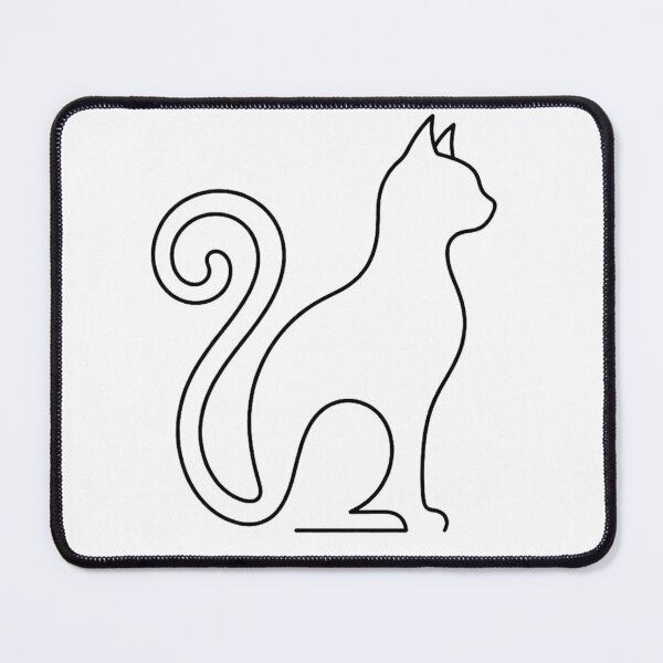 Item preview, Cat With Fine Lines designed and sold by RetroShopSerbia.